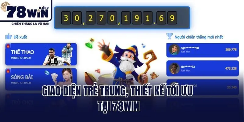 Trang Chủ 48 Giao diện trẻ trung, thiết kế tối ưu tại 78win